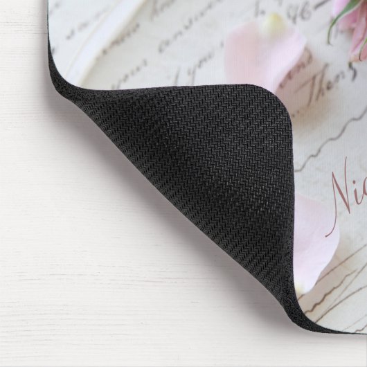 Rosen on 18th century page mousepad (Ecke)