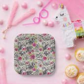 Rosen On Animal Pattern Pappteller (Party)