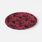 Rosen-PapierTeller Pappteller (Schrägansicht)