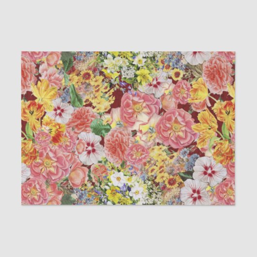 Rosen-Parade-Garten-Party Seidenpapier (Vorderseite)