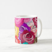 Rosen-Parade-Tasse Kaffeetasse (VorderseiteRechts)