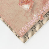 Rosen, Perlen und Edelsteine Fleecedecke (Ecke)