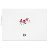 Rosen-personalisierte Mitteilungskarten (Rückseite Horizontal)