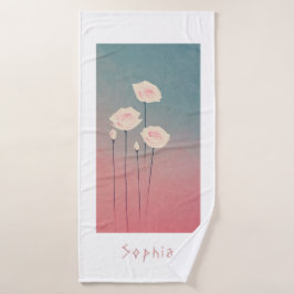 Rosen, Personalized Badehandtuch