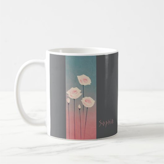 Rosen, Personalized Kaffeetasse (Links)