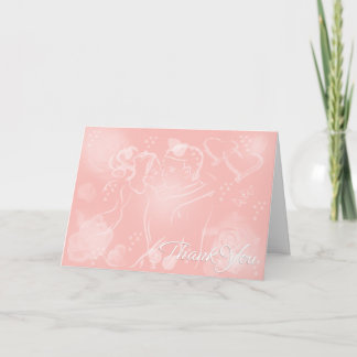 Rosen Pfirsich Dankeschön Hochzeitskarten Dankeskarte