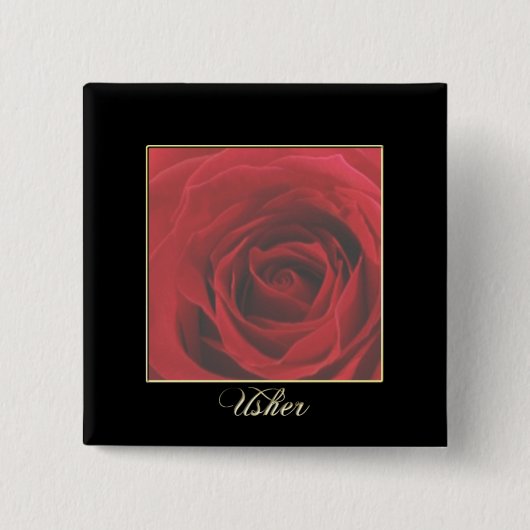Rosen-Pförtner-Button KRW elegantes Button (Vorderseite)