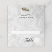 Rosen Platzkarte (Außenseite Aufgefaltet)