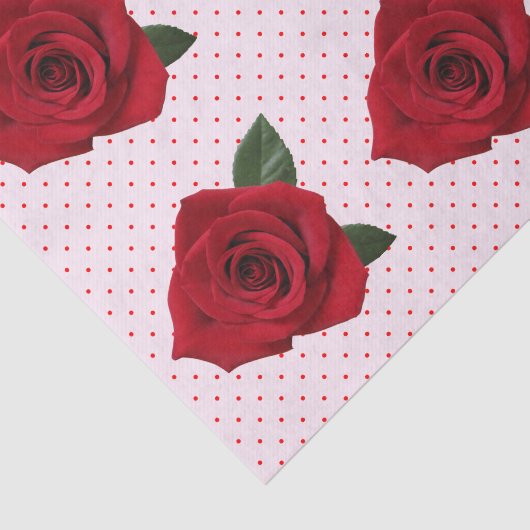 Rosen-Polka-Punkt-Geschenk-Seidenpapier Seidenpapier (Ausschnitt)