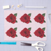 Rosen-Polka-Punkt-Geschenk-Seidenpapier Seidenpapier (Handwerk)