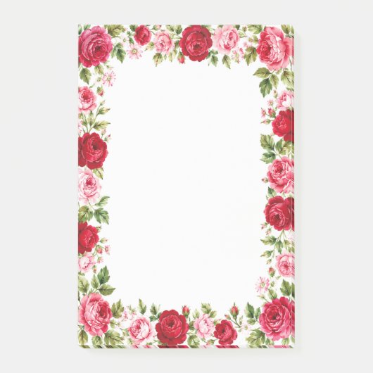 Rosen Post-it Klebezettel (Vorderseite)