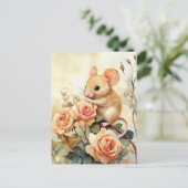 Rosen Postkarte (Stehend Vorderseite)