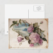 Rosen Postkarte (Vorne/Hinten)