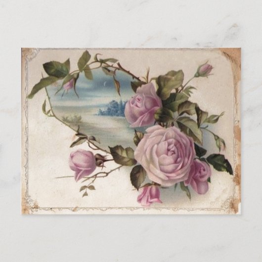 Rosen Postkarte (Vorderseite)