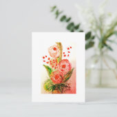 Rosen Postkarte (Stehend Vorderseite)