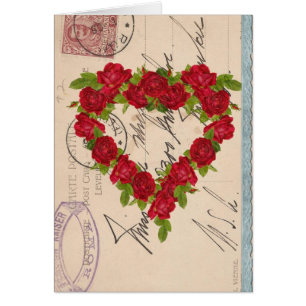 Rosen-Postkarten-Collage