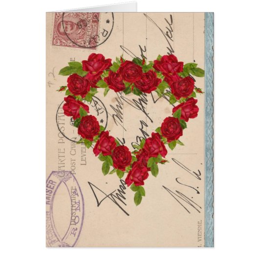 Rosen-Postkarten-Collage (Vorne)
