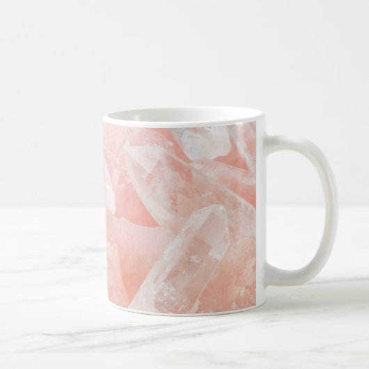 Rosen-Quarz-Kristall Kaffeetasse (Rechts)