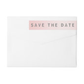 Rosen-Quarz modern Save the Date (Rückseite)