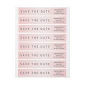 Rosen-Quarz modern Save the Date (Bogen)
