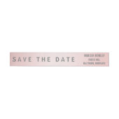 Rosen-Quarz modern Save the Date (Person)
