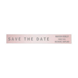 Rosen-Quarz modern Save the Date