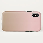 Rosen-Quarz und gefrorener Kaffee Ombre rosa Brown Case-Mate iPhone Hülle (Rückseite (Horizontal))