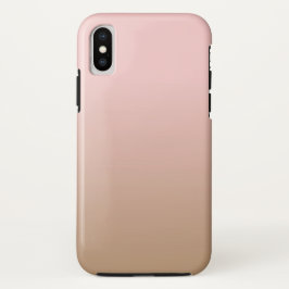 Rosen-Quarz und gefrorener Kaffee Ombre rosa Brown Case-Mate iPhone Hülle