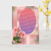 Rosen-Rahmen Karte (Gelbe Blume)