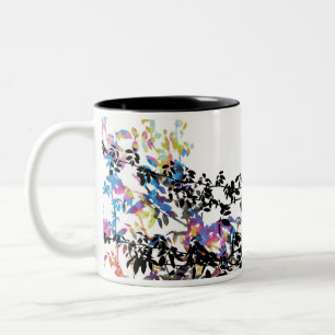 Rosen-Rebe-Kaffee-Tasse Zweifarbige Tasse