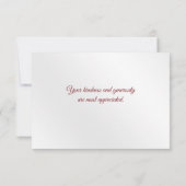 Rosen Red Gold Floral Butterfly Dankeskarte (Rückseite)