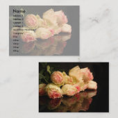 Rosen-Reflexionen Visitenkarte (Vorne/Hinten)