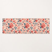 Rosen-Rhapsodie-Muster Yogamatte (Vorderseite (Horizontal))