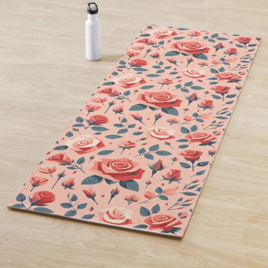 Rosen-Rhapsodie-Muster Yogamatte (Beispiel)