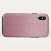 Rosen-rosa Glitzer-Sand-visuelles Beschaffenheit Case-Mate iPhone Hülle (Rückseite (Horizontal))