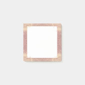 Rosen-rosa Glitzer-Schein-bezaubernde Post-it Klebezettel (Vorderseite)