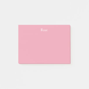 Rosen-rosa personalisierte Post-Itanmerkungen Post-it Klebezettel