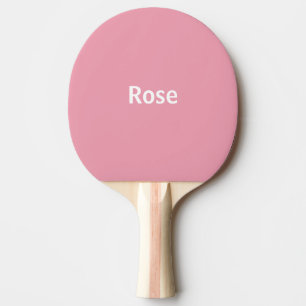 Rosen-rosa personalisiertes Polka-PunktPing Pong Tischtennis Schläger