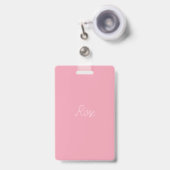 Rosen-rosa Schablone Ausweis (Vorderseite mit Ausziehbar)