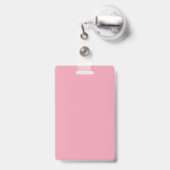 Rosen-rosa Schablone Ausweis (Rückseite mit Ausziehbar)