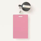 Rosen-rosa Schablone Ausweis (Rückseite mit Rechteck)