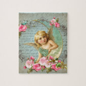 Rosen-Rosaantike des viktorianischen Engels Puzzle (Vertikal)