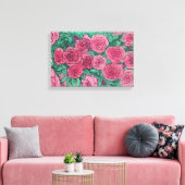 Rosen, Rose Blume Garten Blumenstrauß-Kunst, Dicht Leinwanddruck (Insitu (Wohnzimmer))