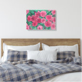 Rosen, Rose Blume Garten Blumenstrauß-Kunst, Dicht Leinwanddruck (Insitu (Schlafzimmer))