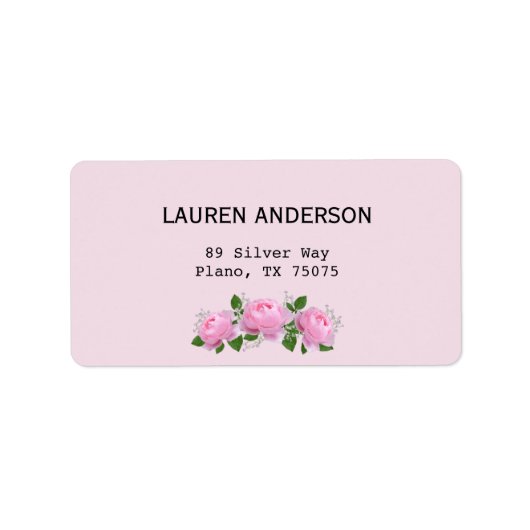 Rosen, Rosen, Rosen, Adressaufkleber (Vorne)