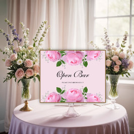 Rosen, Rosen, Rosen, offen, Bar Poster