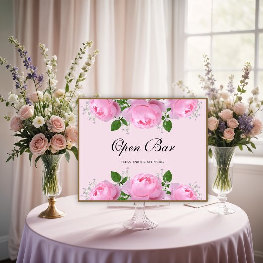 Rosen, Rosen, Rosen, offen, Bar Poster