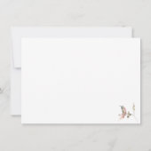 Rosen, Rosen, Vögel, Grünflächen Mitteilungskarte (Rückseite)