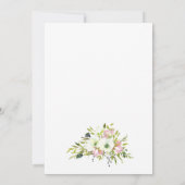 Rosen, rot und weiß, mit Goldspritzen Einladung (Rückseite)