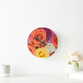 Rosen Runde Wanduhr (Zuhause)
